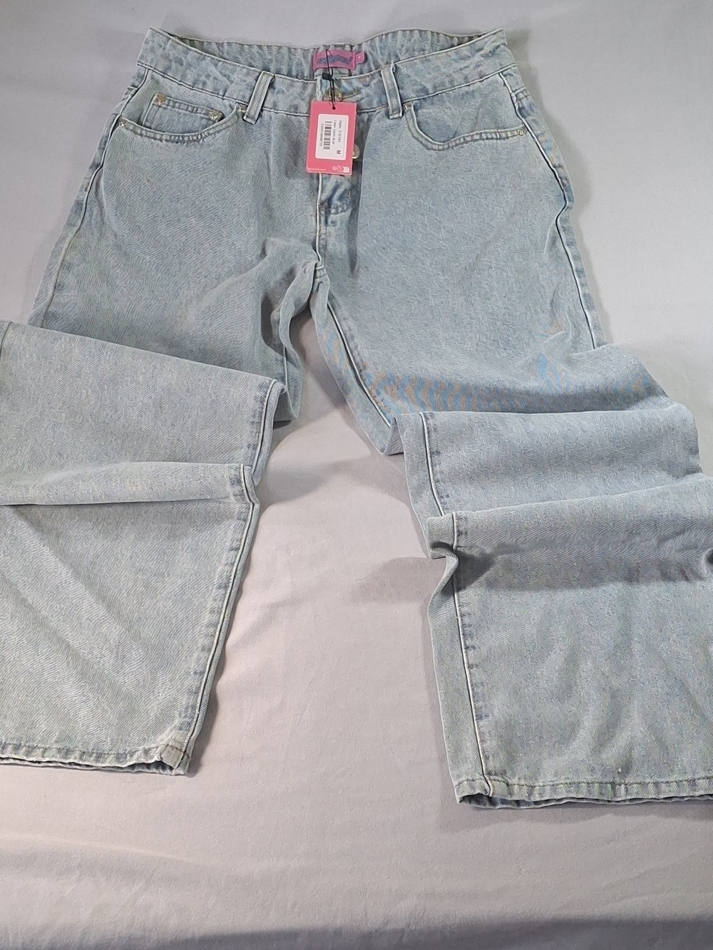Edikted Light Blue Relaxed Men's Jeans